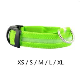 Dog Collars Battery Operated LED Collar Glowing Puppy Trainer Quick Release Buckle Light Up For Large Medium Dogs