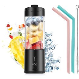 Fruit Vegetable Tools Powerful 6 Balde Personal Portable Blender For Shakes And Smoothies Usb Rechargeable Juicer Cup Fresh Juice Mixer 230901