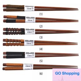 Classic Anti-slip Wooden Chopsticks Japanese-style Natural Handmade Round Chinese Tableware 6 Styles String Wrap Chopsticks