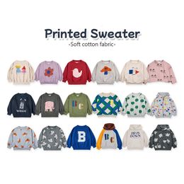 Hoodies Sweatshirts Bobo Autumn Winter Kids Boys Girls Sweatshirt Fashion Cartoon Pattern Long Sleeve Print Girl Sweaters Children Clothes 230901