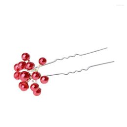 Hair Clips Alloy Shape Stick With Pearl Decor Chignon Pins For Girls Tools