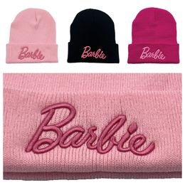 wholesale designer knitted Hat girl Breathable hats Outdoor Sports pink fashion Caps Christmas gift