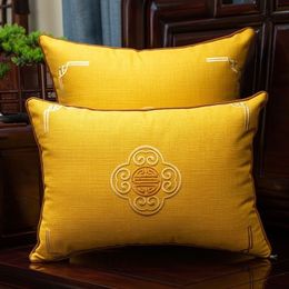 Pillow Case backrest solid wood chair waist pillow bedside large size bag pillowcase with core 230901