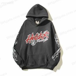 Designer Hoodie Hellstar Men Pullover Spiderweb Star Flash Long Sleeve Street Hip-hop Sweatshirts Blue Red Grey Black White Yoga Vintage Hoodios L7ps#IL94