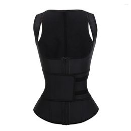 Women's Shapers Plus Size Latex Waist Trainer Vest Corset High Compression Women Zipper Body Shaper Underbust Cincher Girdle Shapewear