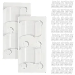 Hooks 50 Pcs Cable Clips The Wire Management Holders For Wall Desktop Organiser Fixer