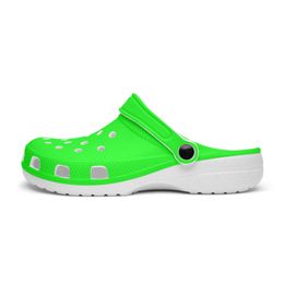diy shoes slippers mens womens Custom Pattern Simplicity Fluorescent Green outdoor trainers sneakers 85573 36-45
