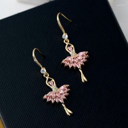 Dangle Earrings 1pair Dancing Girl Shaped Earring Drop Cute Studs Luxury Fashion Jewellery For Woman Gift