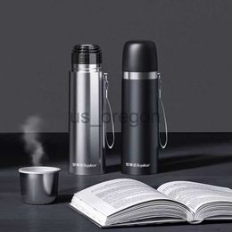 Thermoses 500ML Stainless Steel Thermos Cup Portable Water Bottle Thermo Mug with Lid Cup Hot Cold Insulation Coffee Tea Vacuum Flasks x0904