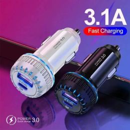 Car Charger PD USB C Quick Chargers 3.0 Dual Ports Fast Charging For iPhone 14 13 12 Samsung Xiaomi Phone Accessories Phone Chargers