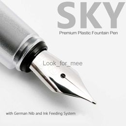Fountain Pens Smooth Writing KACO Luxury ABS Fountain Pen EF Nib Standard Type Ink Pens Gift Pen for Student School Supplies Office Supplies HKD230904