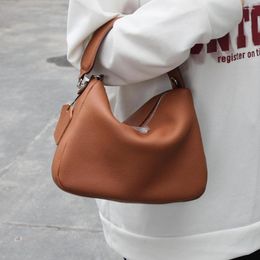 Evening Bags Fashion Women Genuine Leather Handbags Casual Soft Cow Skin Shoulder Cowhide Ladies Messenger Bag