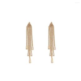 Dangle Earrings LANFLORA Trendy Zircon Women Tassel Long For Birthday Gift Copper Alloy Factory Shop Wholesale Price