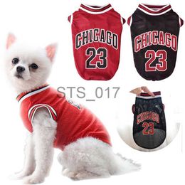 Dog Apparel Summer Mesh Dog Clothes Breathable Sport Dog Jersey Basketball Clothes Puppy T-Shirt Summer Pet Cat Shirts for Small Medium Dogs x0904