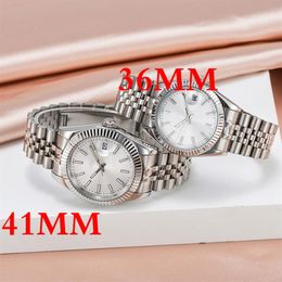 Luxury Watch 36 41mm Men's and Women's Precision Durable Automatic Movement Stainless Steel Watch263t