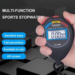 Kitchen Timers Multifunction Digital Sports Timer Professional Stopwatch Handheld Portable Outdoor Running Chronograph Stop Watch 230901