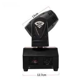 SHEHDS Mini LED 10W LED Beam Moving Head Light High Power 10Watt Quad Stroboscope LED Strong Beam Light for Party Disco DJ Light LL