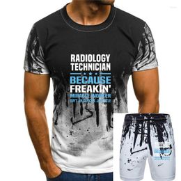 Men's Tracksuits Tops T Shirt Men Radiology Technician Casual Black Print Male Tshirt