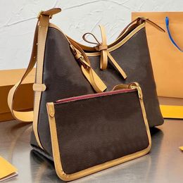 Classic Carryall Hand Bag Designer Shoulder Bag with Detachable Zipper Bag leather High-End Shoulder Underarm Handbag Crossbody hobo Bag