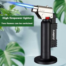 BBQ Kitchen Cooking Torch Turbine Lighter No Gas Lighter Windproof High Capacity Spray Gun Jewelry Metal Welding Gifts Lighter O94U