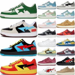 2024 Orange ape Sandals Casual Shoes Trainers Sports Camouflage Sneakers Designer Camo Black White Green Red Mens Sk8 Sta Men