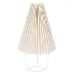 Table Lamps Pleats Lampshade Lamp Standing Japanese Style Pleated Creative Desk Shade Bedroom