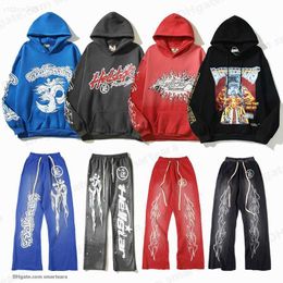 Designer Hoodie Hellstar Men Pullover Spiderweb Star Flash Long Sleeve Street Hip-hop Sweatshirts Blue Red Grey Black White Yoga Vintage Hoodios L7ps#LLN5