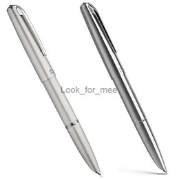 Fountain Pens Majohn Ti200 Titanium Alloy Metal Fountain Pen Fine Size / 14K Gold 0.5mm With Converter Office Business Writing Ink Smooth Pen HKD230904