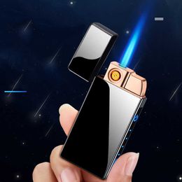 Windproof Arc Usb Lighter No Gas Lighter Metal Survival Torch Turbo Lighters Plasma Lighter Survival Lighters Gadgets for Men SMCB