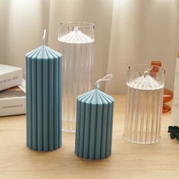 Other Health Beauty Items 3D Thick Stripe Cylindrical Candle Mould Large Peaked Coarse Teeth Cylindrical Plastic Mould Diy Handmade Candle Making Supplies P23009.7