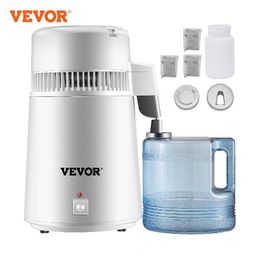 Other Kitchen Tools VEVOR 4L Water Distiller Purifier Filter Dispenser Heating Drinking Bottle Softener 304 Stainless Home Appliance for Office Use 230901