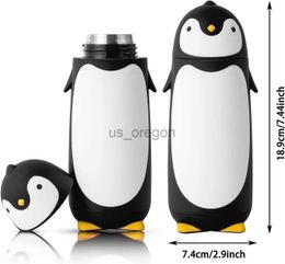 Thermoses Penguin Water Bottle Stainless Steel Vacuum Flask Tumbler Thermos Travel Cup Tea Coffee Flask x0904