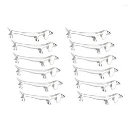 Chopsticks 12 Pcs Rest Little Dog Holder Dachshund Zinc Alloy Fork Stand Spoon Tableware Rack Tool