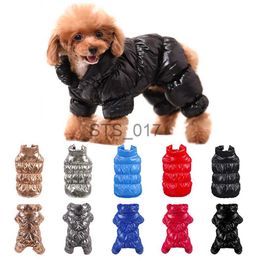 Dog Apparel Designer Small Dog Clothes for Small Large Dogs Thicken Plush Waterproof Winter Dog Clothes et Coat 2021 York Chihuahua Pug x0904