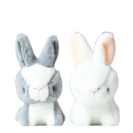 Stuffed Plush Animals 14cm Stuffed Long Ear Rabbit Soft Plush Toys Sleeping Cute Bunny Animal Dolls Children Baby Birthday Gift