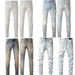 Ripped Fashion jeans black cargo pants Designer Jeans Pants Light Simple Lightweight Denim Classic Straight Biker Casual Size 28-4284q