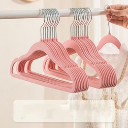 Hangers 10pcs 30CM Baby Toddler Velvet Clothes Hanger Non-slip Drying Pants Storage Organiser Coat Rack Wardrobe Space Save