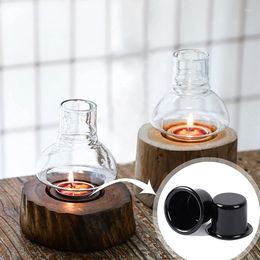 Candle Holders 10pcs Black Round Holder Set Wrought Iron Desktop Tea Lights Candlestick For Wedding Party Festival Supply Art Home Decor