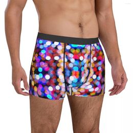 Underpants Colourful Sparkle Print Underwear Twinkling Lights Pattern Printing Boxer Shorts Trenky Man Soft Brief Gift Idea