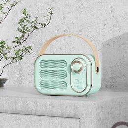 Portable Speakers Retro Wireless Bluetooth Speaker Retro Decor Cute Vintage Kitchen Desk Bedroom Office Party Speaker For Ios Android Devices Q230905