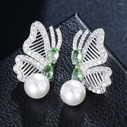 Dangle Earrings Soramoore Trendy Butterfly For Women Girl Daily Bridal Wedding Party Jewelry Romantic Present Gift High Quality