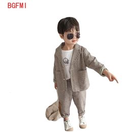 Clothing Sets Kid Boys Spring and Autumn Suit Boys Baby suit Clothes Children's Clothing Casual Tops pants 2 piece set Formal wear 230904