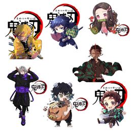 Anime Demon Slayer Iron On Patches For Clothing A-level Washable Thermal Transfers Sticker On Clothes T-shirt Jeans Applique