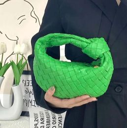 Luxury Designer womens large woven totes Shoulder Bags Womens green Designers leather purse handbag tote Hobo purses Soft Crossbody bag half moon cloud underarm bag