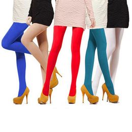 Sexy Candy Color Women 120D Opaque Footed Tights velvet Pantyhose Thick Tights Fashion Pantyhose324N