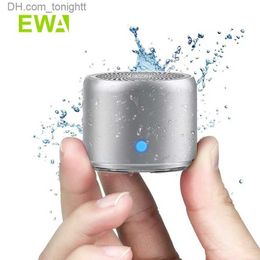 Portable Speakers EWA Portable Wireless Speaker Bluetooth 5.0 IPX7 Waterproof Speaker With Carry Case Stereo Bass Radiator Metal Body For Outdoors Q230904