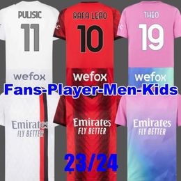 23 24 PULISIC Soccer Jerseys GIROUD DE KETELAERE RAFA LEAO REBIC AC S Football Shirt Third 3rd Men Kids Kit Uniforms 2023 2024 KOCHE LOFTUS-CHEEK THEO