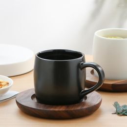 Mugs 420ml Ceramics Mug Breakfast Mlik Coffe Cup Household Couple Water INS Milk Juice Lady Anniversary Gift For Kitchen