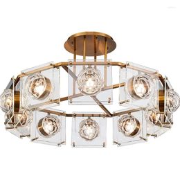 Pendant Lamps Postmodern Designer Luxury Atmosphere Living Room Chandelier Duplex Building Villa El Restaurant Crystal