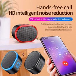 Portable Speakers Bluetooth-Compatible Small Oval Speaker Smart Portable Stereo Sound Box For Home Bedroom HKD230904